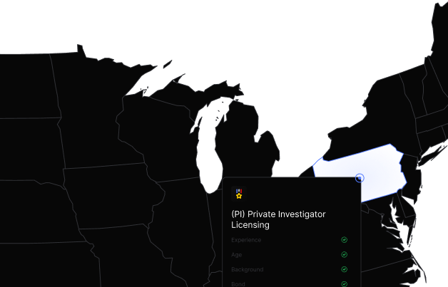 U.S. Licensing Guides Map
